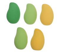 NOLITOY 5piezas Esponjas De Maquillaje Forma De Mango Para Aplicación De Base y Protector Solar Para Tipo De