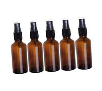 NOLITOY 5piezas Frasco De Vidrio Para Cosméticos Botellas Prueba De Fugas Ligero y Portátil