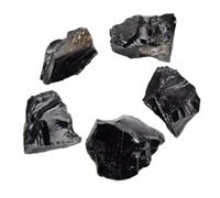 NOLITOY 5piezas Irregular Obsidian Stones Natural Diffuser Ornaments for Meditation and Yoga Decor