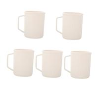 NOLITOY 5piezas Taza De Baño De Resistente para Cepillos De Dientes Vasito De Viaje para Enjuague Bucal Diseño Moderno y Funcional para Decorar El Baño