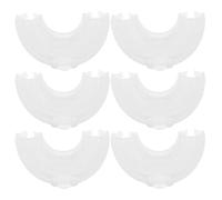 NOLITOY 6 cabezales de repuesto de silicona suave en forma de U para | Apto para niños de 2 a 6 años, herramienta de masaje dental suave, cuidado bucal infantil 360°, limpieza dental diaria,