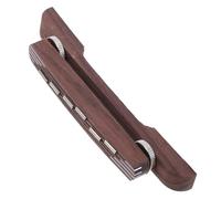 NOLITOY 6 cuerdas Puente para Guitarra Jazz de Cuerdas de Madera Natural con Altura Ajustable Superficie Pulida y Tornillos de Compatible con Guitarras Acústicas y Mandolina Ligero y