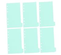 NOLITOY 6 hojas Separadores Plásticos para Cuadernos con Pestañas Índice Desmontables Accesorios Organizadores para Planificadores y Archivadores Personales y Profesionales