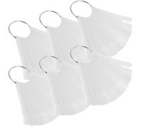 NOLITOY 6 Juegos Carta De Colores De Uñas Clavos Pegatinas Gel Clíper Práctica Cortaúñas Esmalte De Uñas Quitaesmalte Dedo Del Pie Tijeras Polaco Practicar Consejos Falsos Abs