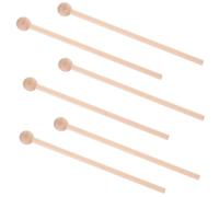 NOLITOY 6 Mazos Extremo en Bola de Percusión de Madera para Instrumentos Musicales Ideales para Enseñanza Escolar y Desarrollo del Talento Musical