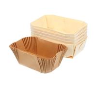 NOLITOY 6 Moldes Rectangulares de Álamo para Hornear Pan Diseño sin Fondo y Fácil Desmoldeo, Ideales para Cocinar Pan Tostado y Sándwiches en Reuniones y Uso Diario