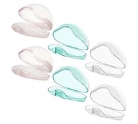 NOLITOY 6 Piezas Caja Porta Chupetes Triangular Transparente de Unidades Organizador Práctico y Compacto para Viaje y Hogar Diseño Estable y Resistente para Padres Activos