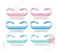 NOLITOY 6 Piezas cepillo de mano limpiador de uñas pinceles para uñas pinceles uñas cepillos de limpieza utensilios para uñas nail brush cepillo de uñas de mujer cepillo para fregar uñas