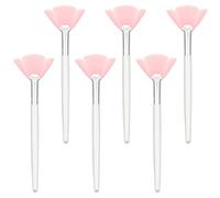 NOLITOY 6 Piezas Cepillo Facial para Maquillaje Brocha Abanico para Barro Facial Herramienta de Belleza