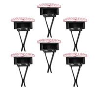 NOLITOY 6 Piezas Clip Aromaterapia Coche con Cristales Forma de Corazón Difusor Fragancia Vehículo Accesorio Ventilación Aire Acondicionado Compatible Diseño Antideslizante y Elegante Rosa