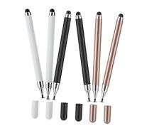 NOLITOY 6 Piezas Lápices Capacitivos para Pantalla Táctil Bolígrafos Ergonómicos con Punta Batería Compatibles con Tabletas y Móviles para Dibujo y Productividad