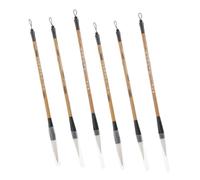 NOLITOY 6 piezas Pinceles de Caligrafía de para Estudiantes Pinceles de Escritura de Diferentes Accesorios Portátiles para Práctica de Caligrafía y Dibujo