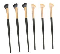 NOLITOY 6 piezas Pinceles para Sombra y Corrector de Ojos Cepillos Duraderos y Versátiles para Delinear y Cubrir Imperfecciones Diseño Forma de Media Luna para Maquillaje Natural para
