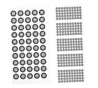 NOLITOY 6hojas Marcadores Adhesivos para Escaneo Puntos de Referencia de Seguimiento Óptico Reflectantes Interior Exterior Puntos Posicionamiento Guía Visual