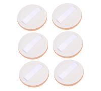 NOLITOY 6piezas Esponjas De Maquillaje De Aplicador De Base Suave y Delicado Para Uso Diario y Viajes Aplicación Húmeda y Seca Redondas y Eficaces Para Acabado Uniforme