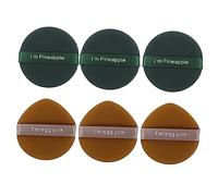 NOLITOY 6piezas Para Polvos Sueltos Maquillaje Cosmética Cojín Aplicador Compacto