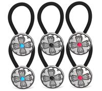 NOLITOY 6piezas Scrunchies De Pelo Alta Elasticidad Accesorios De Cabello Estilo Western Colección De Gomas Para Coletas Decorativas Para Tipo De Cabello