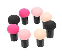 NOLITOY 8 Piezas Borla de Maquillaje Forma de Hongo Esponja para Base de Maquillaje para Mujeres y Niñas Kit para Esponja Polvo y Soplos de Polvos