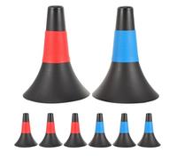 NOLITOY 8 Piezas Conos de Agilidad para Entrenamiento Deportivo de Fútbol y Baloncesto, Apilables y Fáciles de Manejar, Material PE, Diseño en Forma de Trompeta para Marcación de Campo
