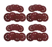 NOLITOY 80 piezas Discos de Lijado Redondos Juego Surtido Lijas para Lijadora Orbital y Taladro Discos de Papel Abrasivo Multi Lijado Seco y Pulido