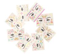 NOLITOY 8hojas Decorativos Para Pegatinas De Maquillaje Fluorescente Para Mujeres y Celebraciones Nocturnas