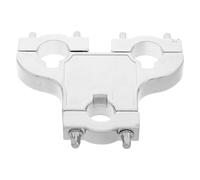 NOLITOY Abrazadera Metálica Ajustable para Rack Batería Electrónica Clip para Tubos de Batería Soporte Triple Accesorios y Percusión