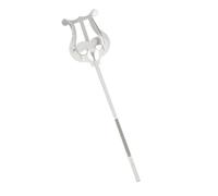 NOLITOY Abrazadera para Partitura de Saxofón Metálica Plateada, Clip Ajustable Portátil para Música en Marcha, Soporte Ligero para Partituras Musicales Profesionales