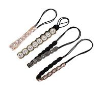 NOLITOY Accesorio De Cabello Para Mujeres 4pcs Diademas Diamantes Falsos Tocado De Cuentas Diademas Elásticas Para Niñas y Mujeres