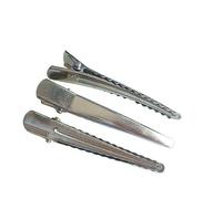 NOLITOY Accesorios De Bricolaje 50 Pcs Pinzas Para El Pelo Clips De Acero Dientes Flexibles Sin Dañar El Cabello (6 Cm)