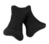 NOLITOY Almohada Cuello Material Resistente al Desgaste Negro Cojín de Cintura para Coche y Cinturón Elástico Ajustable Accesorio Interior de Automóvil Uso para Todas las Estaciones