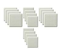 NOLITOY Almohadillas Antideslizantes Autoadhesivas de Silicona para Patas de Muebles Protectores Cuadrados Blancos 4 CM y 3 CM de Diámetro 8 Unidades Resistentes al Desgaste para Sillas