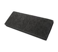 NOLITOY Almohadillas Antivibración para Altavoces de Subwoofer 20x50x5,2 Cm, Plataforma Aislante Acústica de Poliéster Gris Oscuro, Reducción de Ruido para Estudios y Entornos de