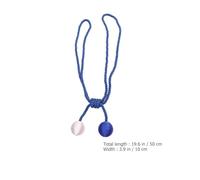 NOLITOY Alzapaños de Cortina Doble Bola Bicolor Diseño Delicado y Único Sujetadores Resistentes para Cortinas Finas y Gruesas Salas Dormitorios y de Azul Profundo