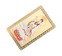 NOLITOY Amuleto Feng Shui Tarjeta de Amuleto Guanyin Aleación de Aluminio, Diseño Compacto y Ligero para Obsequio Seguro y Fácil de Llevar