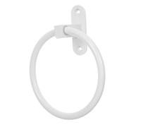 NOLITOY Anilla para Toallas de Aluminio Soporte de Pared sin Perforación Resistente y Versátil para Baños y Cocinas Diseño Moderno Blanco Organizador Compacto