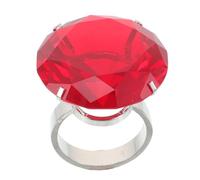 NOLITOY Anillos de Compromiso Falsos Diámetro Cristales de Imitación Adornos para Fiestas Propuestas Románticas Decoraciones de Boda Navidad y Aniversario Anillos Grandes de Cristal Joyas