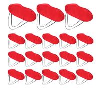 NOLITOY Antifaz para Dormir Opaco de Poliéster Rojo Ligero y Ajustable 24 Piezas para Viajes Siestas y Uso Avión Protector Ocular Portátil para Mejorar el Descanso
