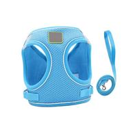 NOLITOY Arnés Chaleco Perro XS Transpirable Reflectante Conjunto Correa para Cachorros Azul