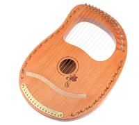 NOLITOY Arpa de Lira Instrumento Musical de Cuerda 16 Cuerdas Madera Portátil Fácil de Tocar Regalo para Niños Principiantes y Familia Adecuado para Entretenimiento Musical