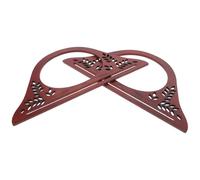 NOLITOY Asas Originales para Bolsos de Madera, Pack 2 Unidades, Forma Ergonómica en D, Accesorios para Bolsos de Mano y Compras, Tamaño Estándar, Color Aleatorio