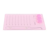 NOLITOY Bandeja Acrílica para Pestañas Imán Paleta para Extensiones de Pestañas 7-15 MM Herramienta Portátil para Injerto Profesional y Uso Personal Color Rosa Color