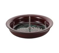 NOLITOY Bandeja Base de Cerámica Grande 11,5 Cm para Varillas y Conos de Moxa, Soporte Fijo Resistente al Calor para Moxibustión y Aromaterapia, Recogedor de Ceniza para Terapia
