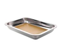 NOLITOY Bandeja de Acero Inoxidable para Disección 1 Unidad Bandeja de Cera Metálica Portátil para Laboratorio y Enseñanza en Biología Herramienta Segura y Duradera