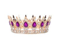 NOLITOY barroca boda de diamantes de imitación tocados de novia para boda tiaras y coronas para mujer women coronas para novias novia tiara enjoyada diadema tiara aleación
