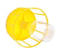 NOLITOY Bebedero Automático para Reptiles y Tortugas Plato de Agua y Comida 2 1 Color Amarillo Limón Práctico y Fácil de Limpiar para Lagartos Dragones Barbudos y Tortugas Terrestres