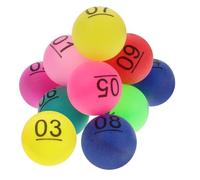 NOLITOY Bolas de Lotería Numeradas 1-10 de Plástico PP Reutilizable Pequeñas Bolas de Sorteo sin Costuras para Rifas Juegos de Fiesta y Actividades de Entretenimiento