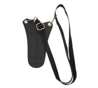 NOLITOY Bolsa para Tijeras de Peluquero de Cuero Triángulo, Riñonera Profesional Multifunción, Tamaño Compacto, para Estilistas, Transporte de Tijeras y Peines en Salón