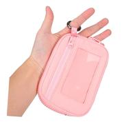 NOLITOY Bolso de Mano Mujer Delgado con Cierre Cremallera y Clip Cartera Nylon Resistente para Viaje y Uso Diario Monedero Compacto con Bolsillo para Monedas para Damas