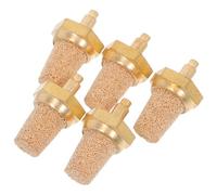 NOLITOY Boquilla Filtro de Cobre M5 5 Piezas para Compresores de Aire en Máquinas de Humo, Accesorio para Reducción de Ruido y Dispersión de Niebla en Eventos