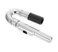 NOLITOY Boquilla para Flauta Travesera Plateada, Boquilla Curvada y Recta de Reemplazo Manual Duradero, Accesorios para Flauta Profesional y Práctica Musical